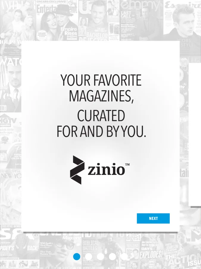 Onboarding: your favorite magazines, curated for and by you